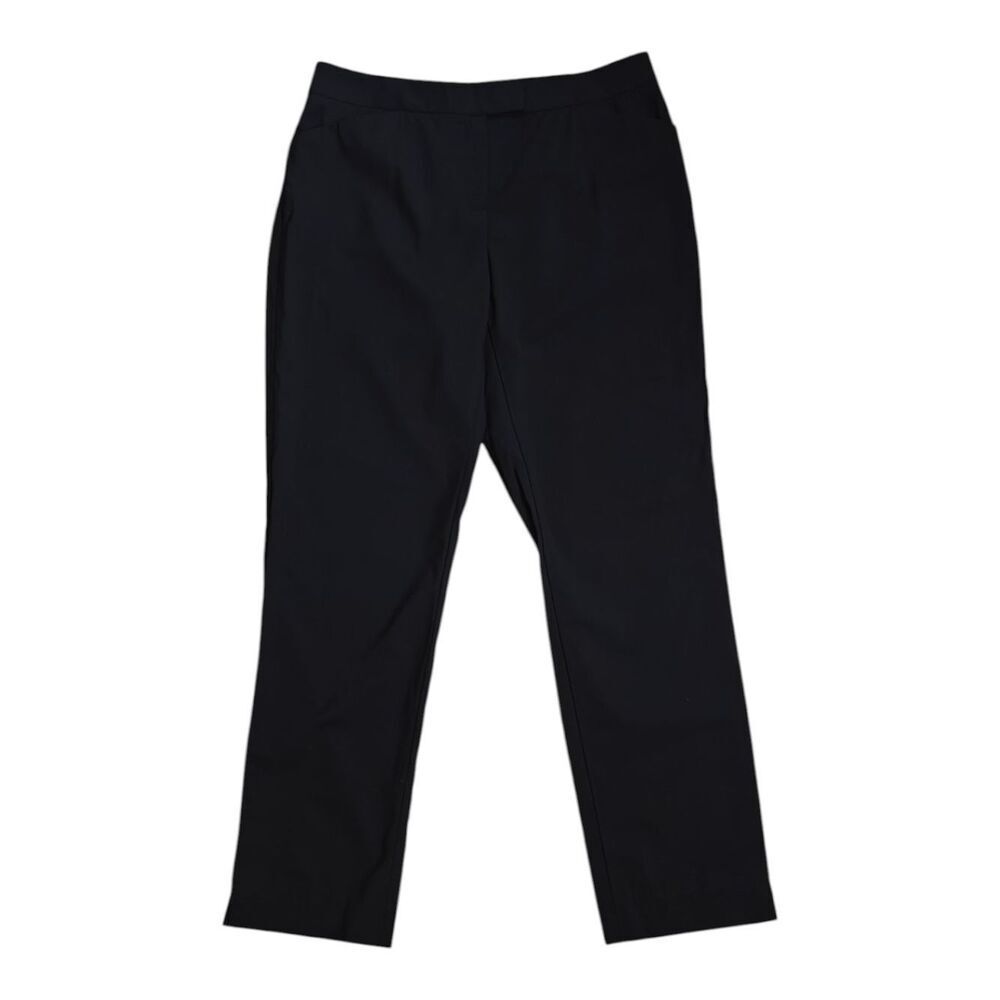 Lafayette 148 New York Irving Black Straight-Leg Women's Pants